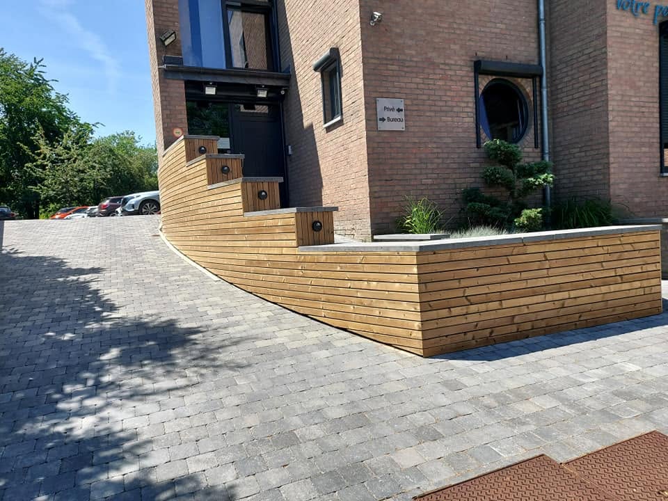 Habillage bois & pavage